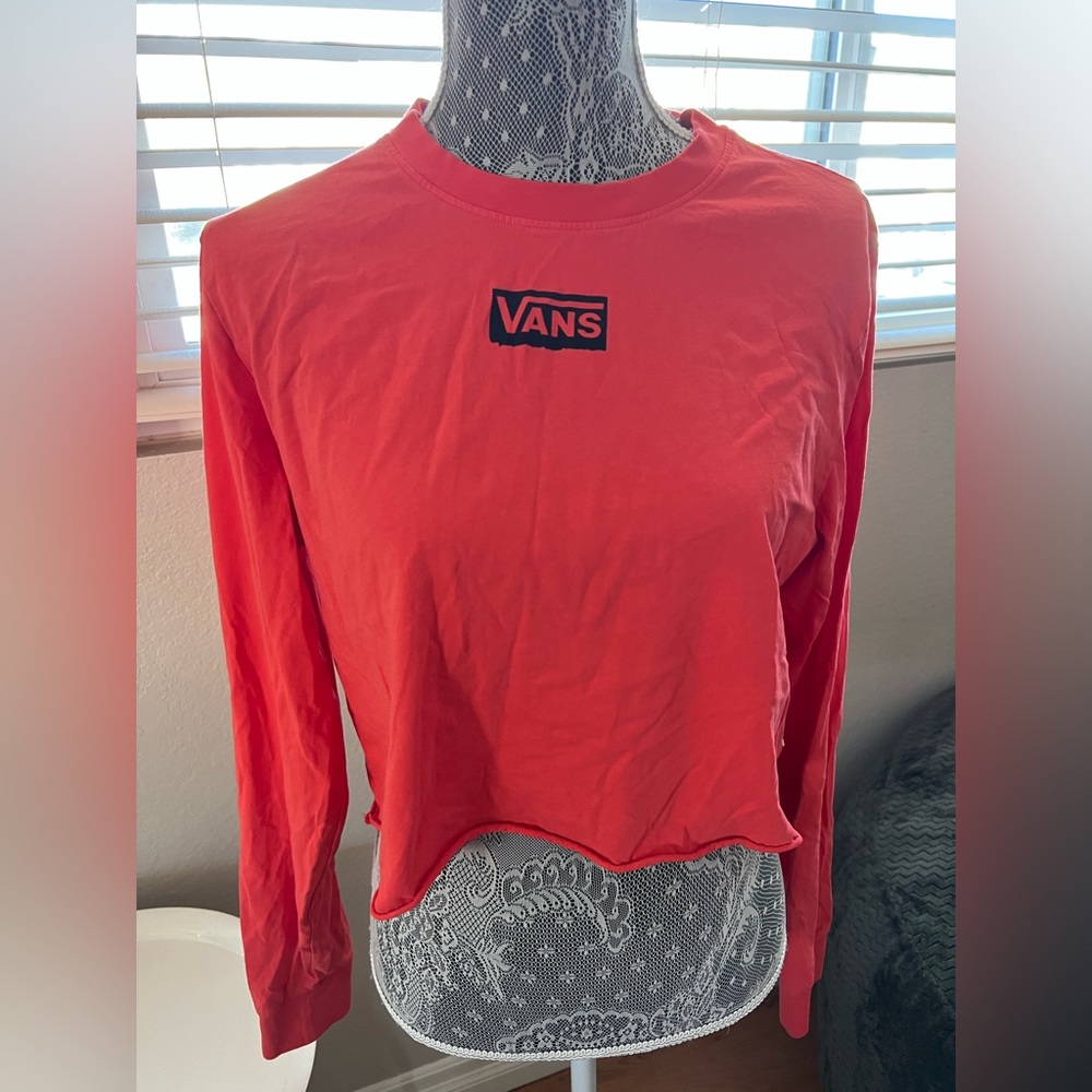 Vans long sleeve crop top